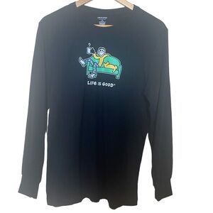 🩷Life is good sleep top long sleeve Size Medium